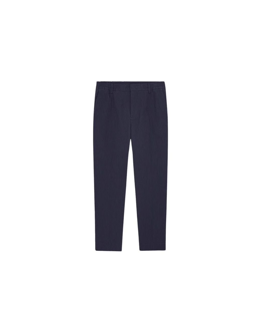 NN07 Billie Seersucker Broek in het Blue voor heren