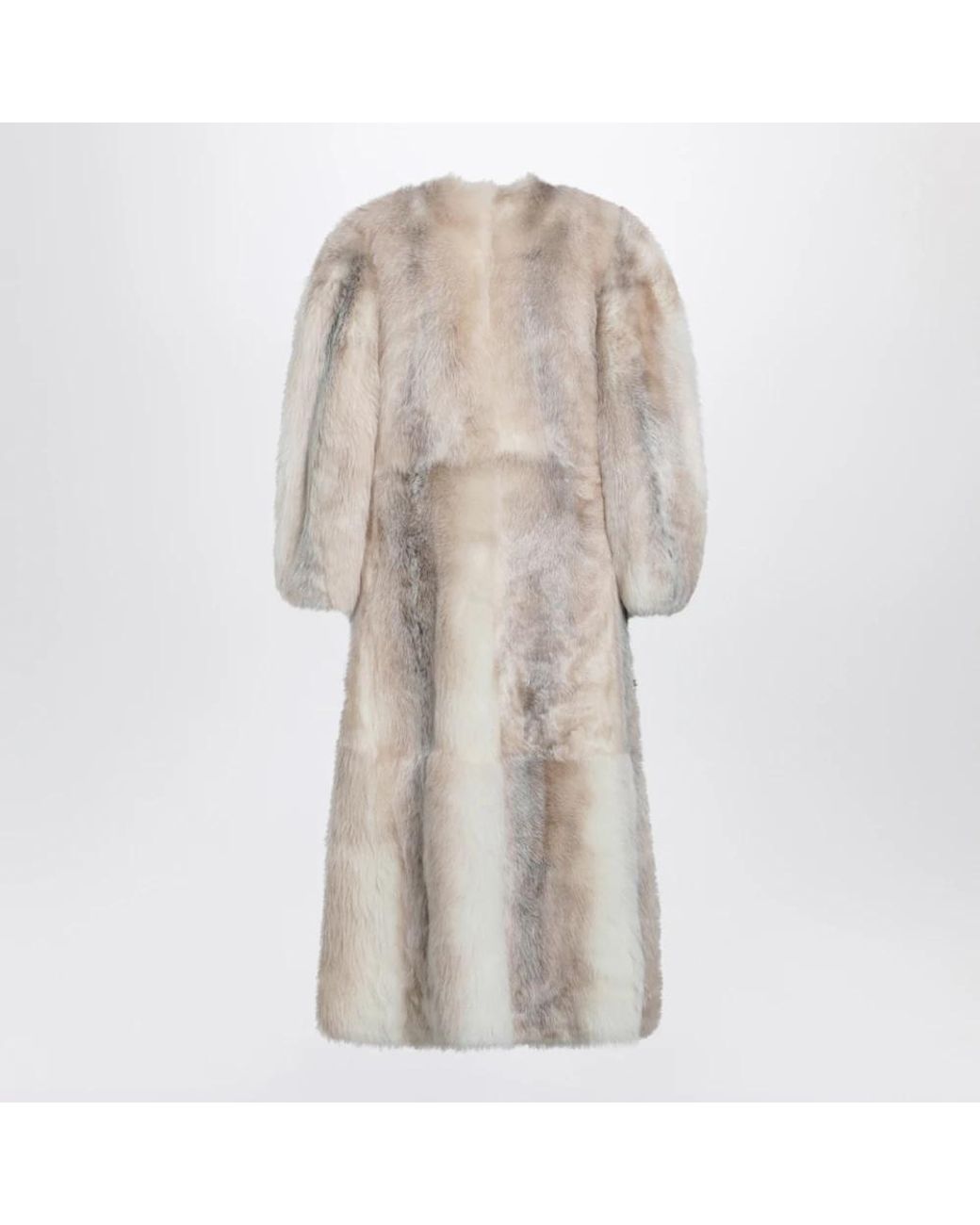 Fendi Natural Single-Breasted Coats