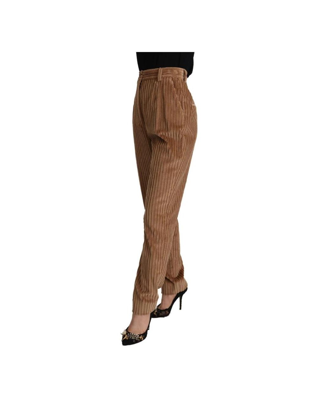 Dolce & Gabbana Brown Tapered Trousers