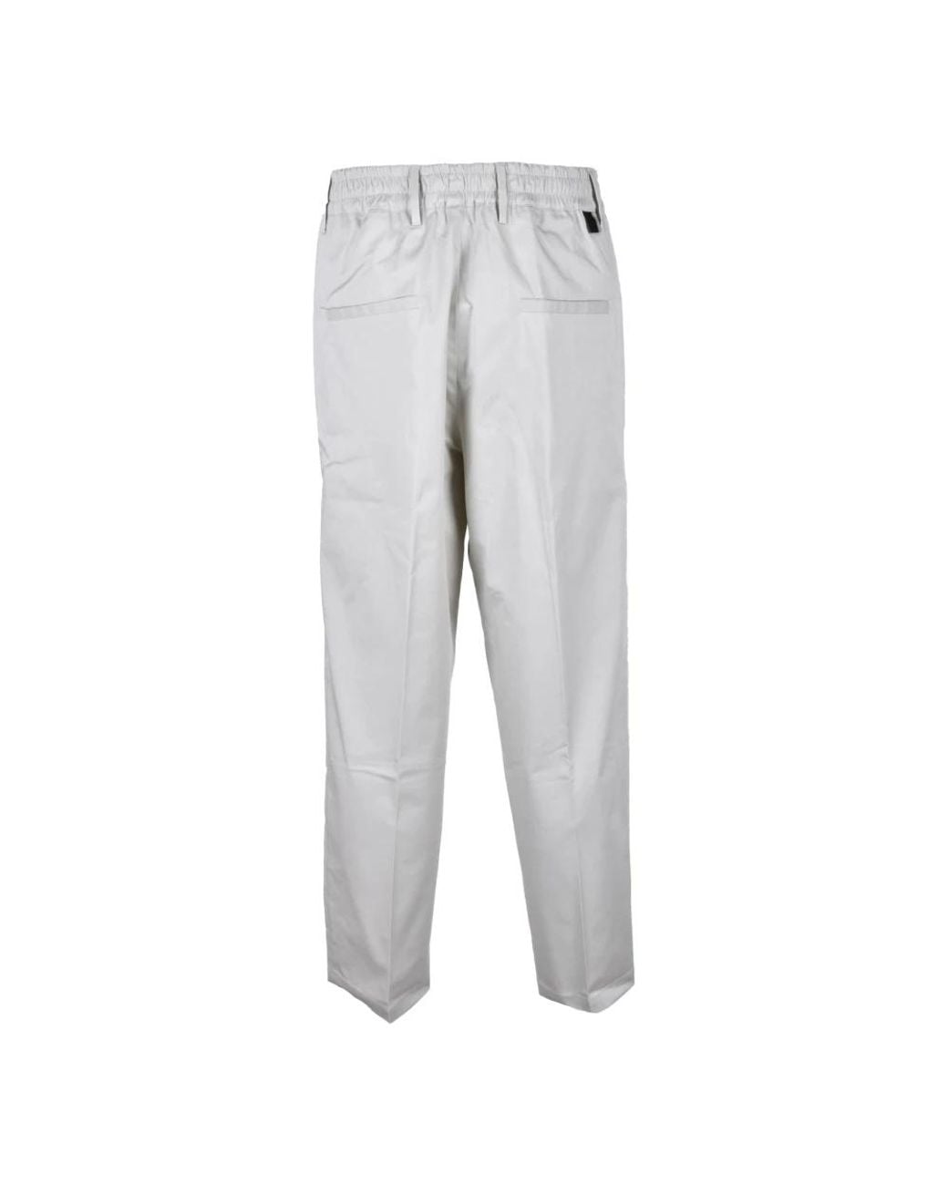 Low Brand Gray Straight Trousers for men
