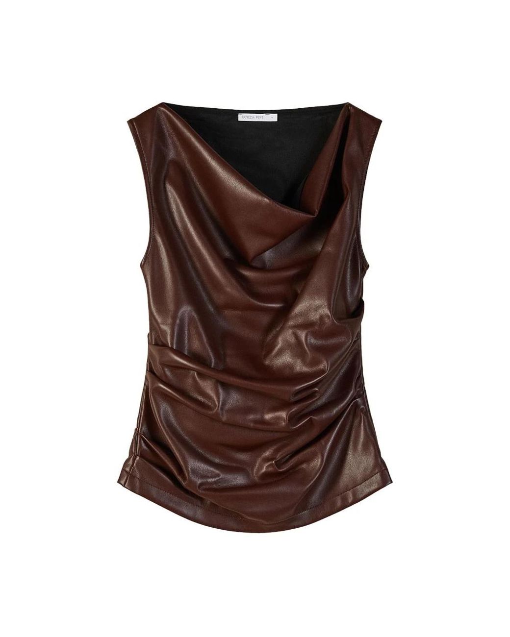 Patrizia Pepe Brown Sleeveless Tops