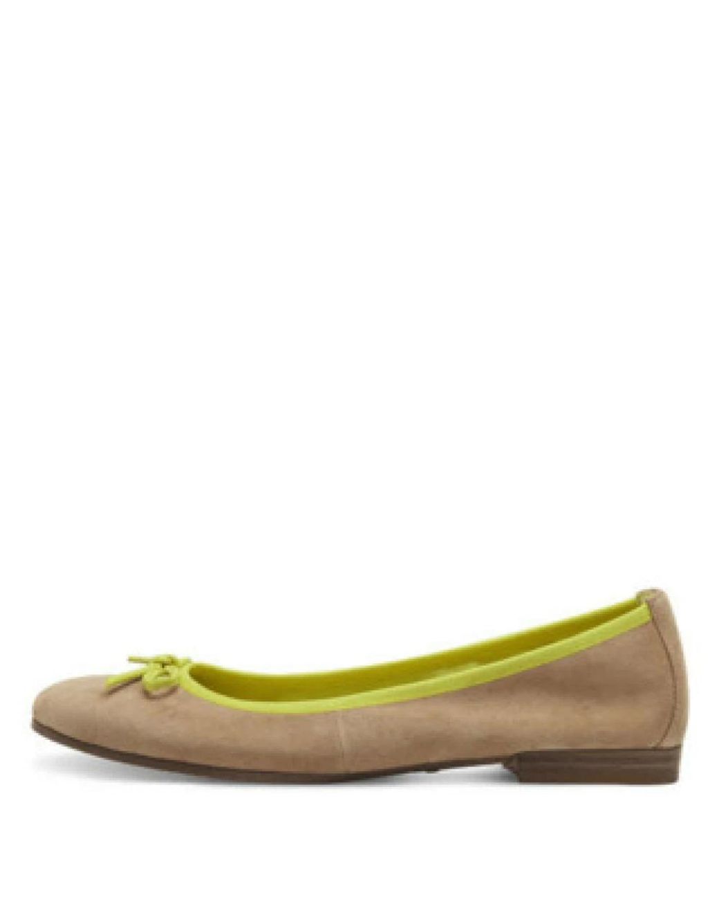 Tamaris Green Ballerina Shoes