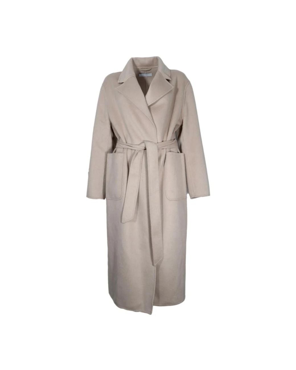 Kaos Gray Belted Coats