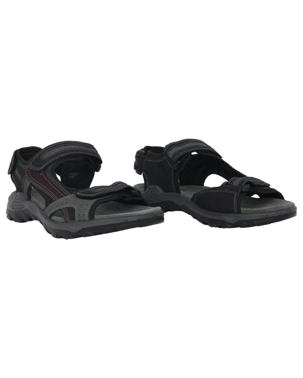 Flat Sandals Rohde de hombre de color Black