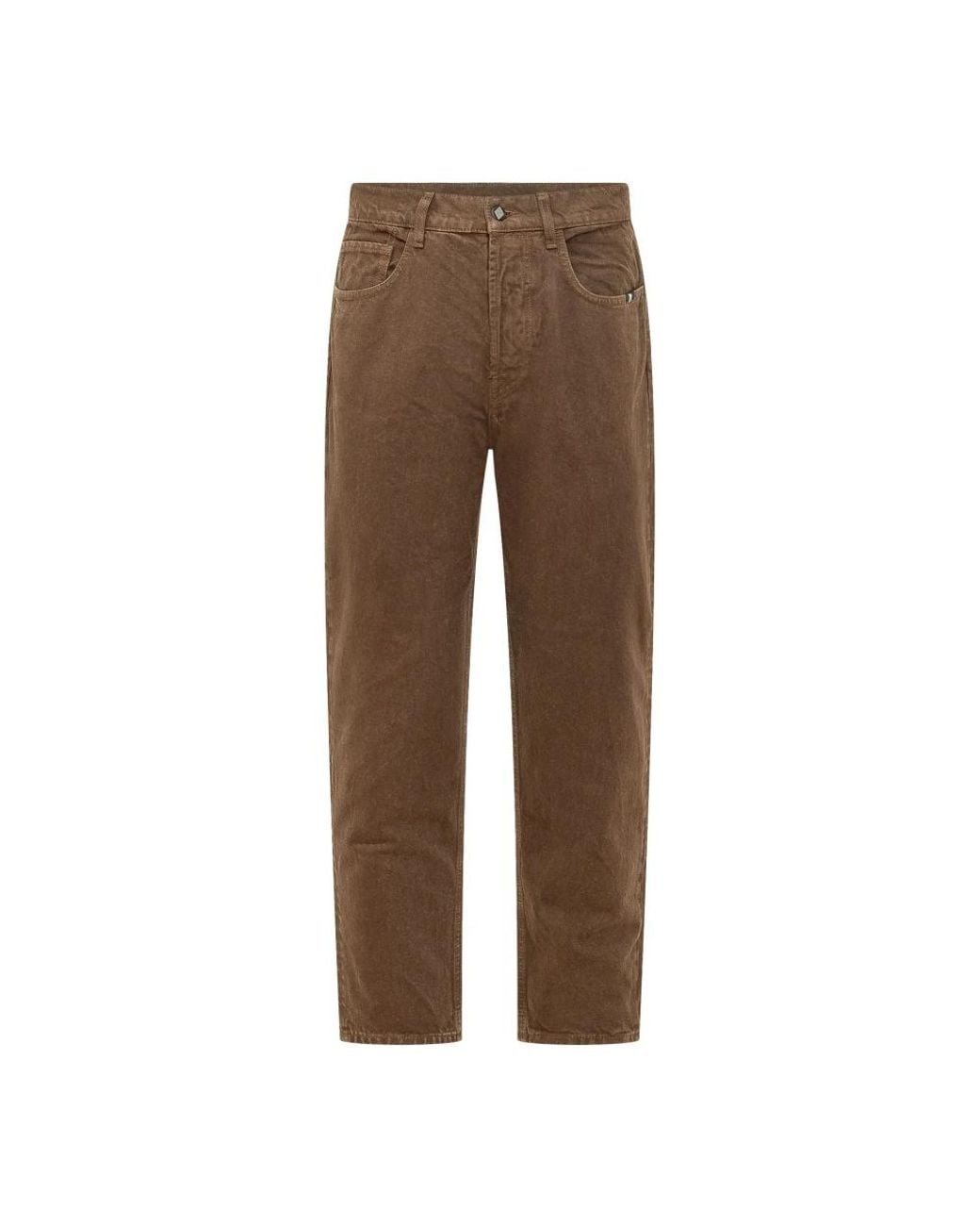 AMISH Brown Straight Fit Jeans for men