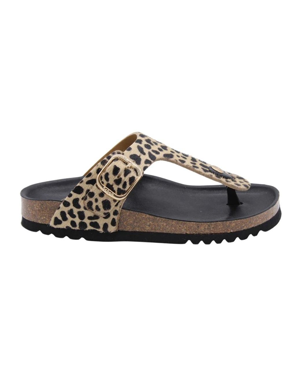 Scholl Black Flip Flops