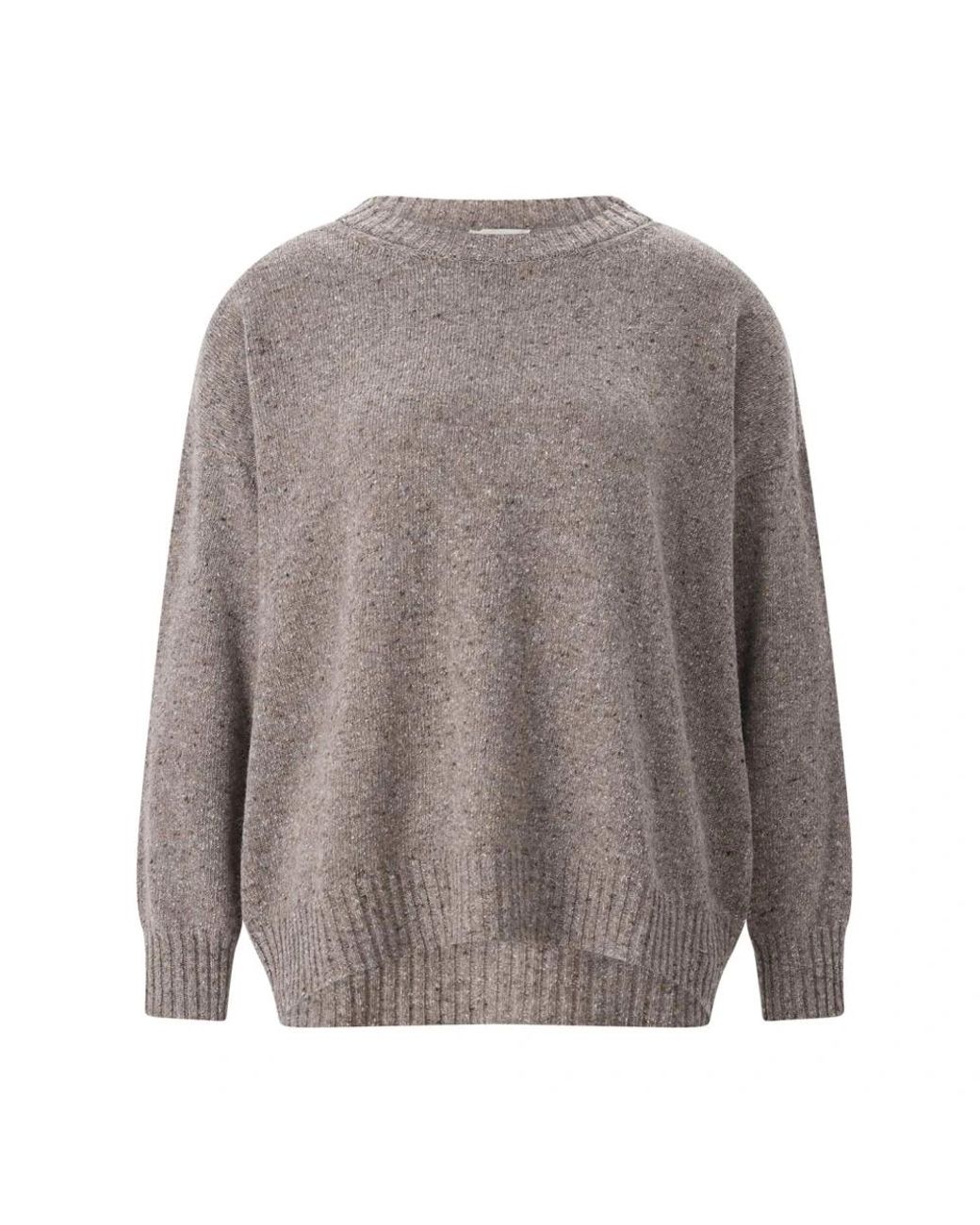 Weekend by Maxmara Gray Rundhals-Strickpullover