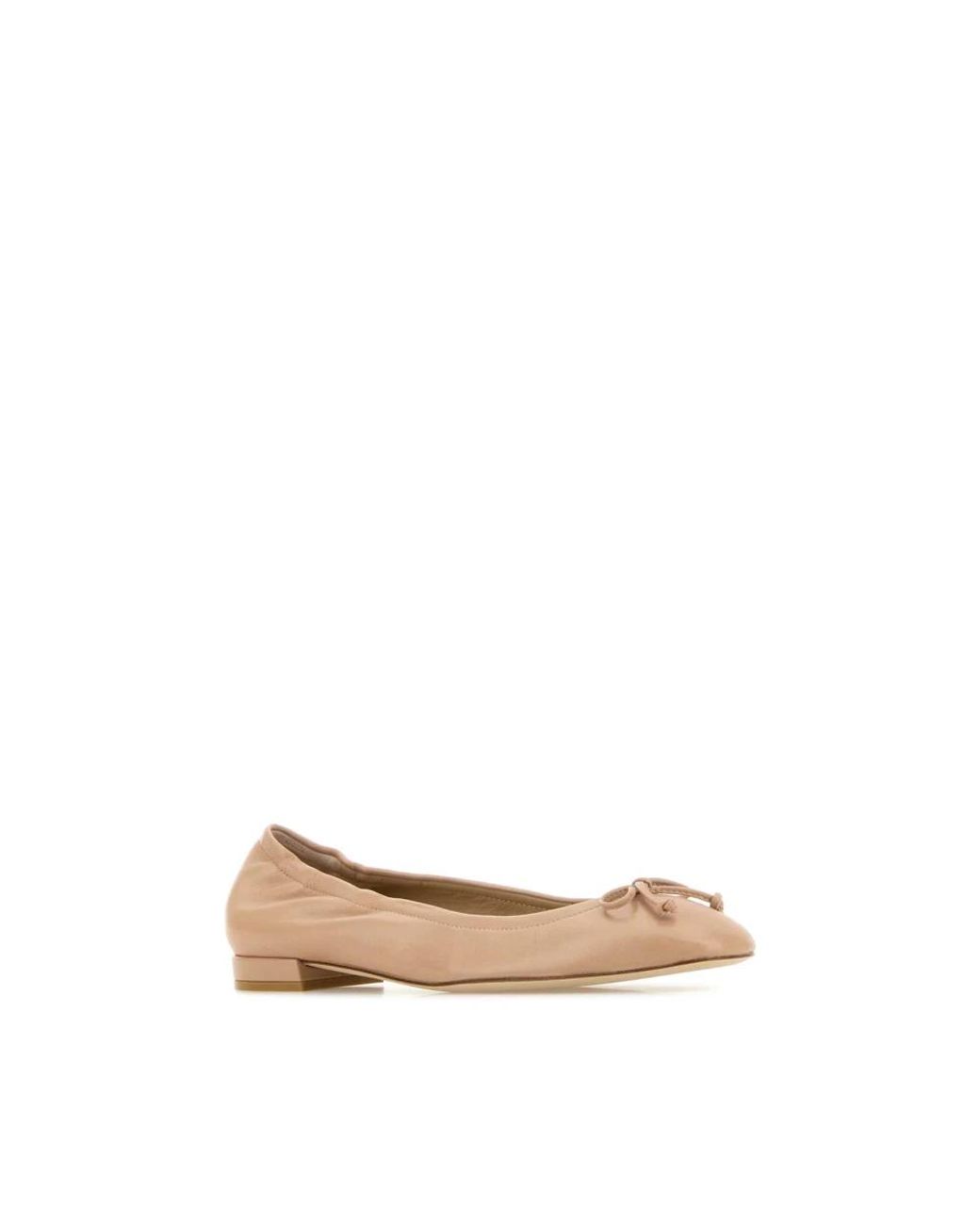 Stuart Weitzman Natural Ballerinas