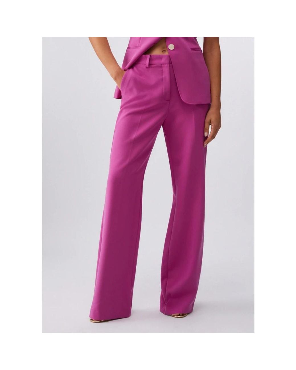 Liu Jo Purple Wide Trousers