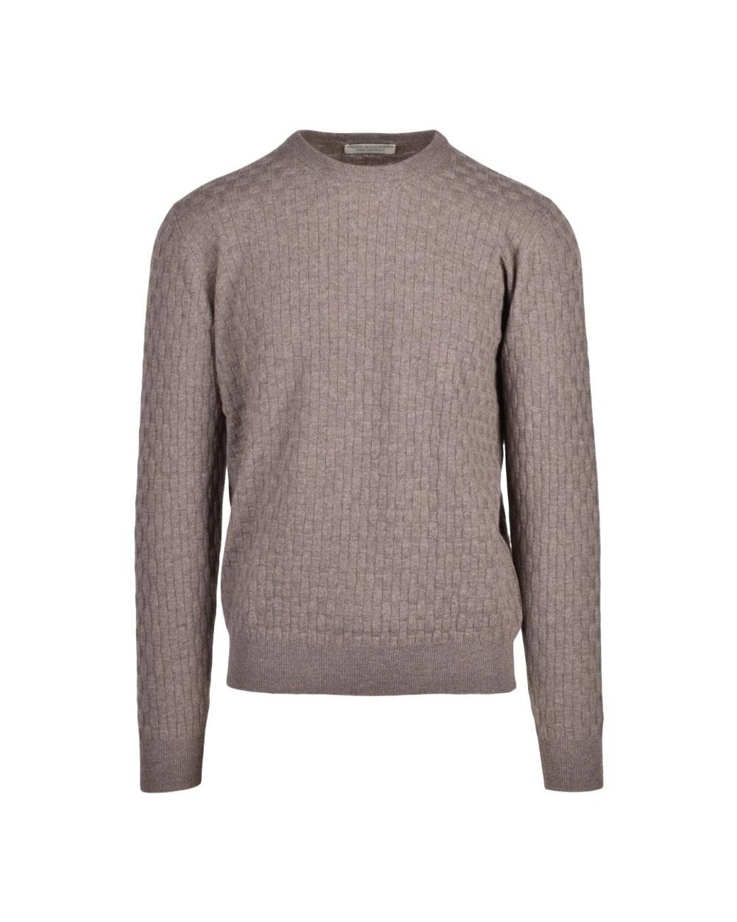FILIPPO DE LAURENTIIS Brown Round-Neck Knitwear for men