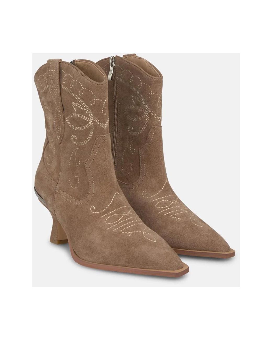 Alma En Pena. Brown Cowboy & Biker Boots