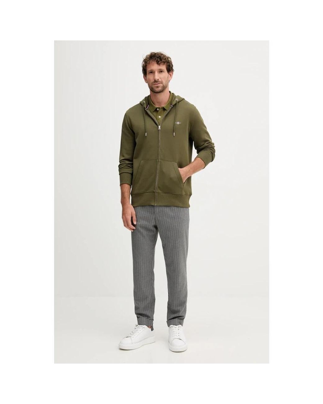 Zip-Throughs Gant de hombre de color Green