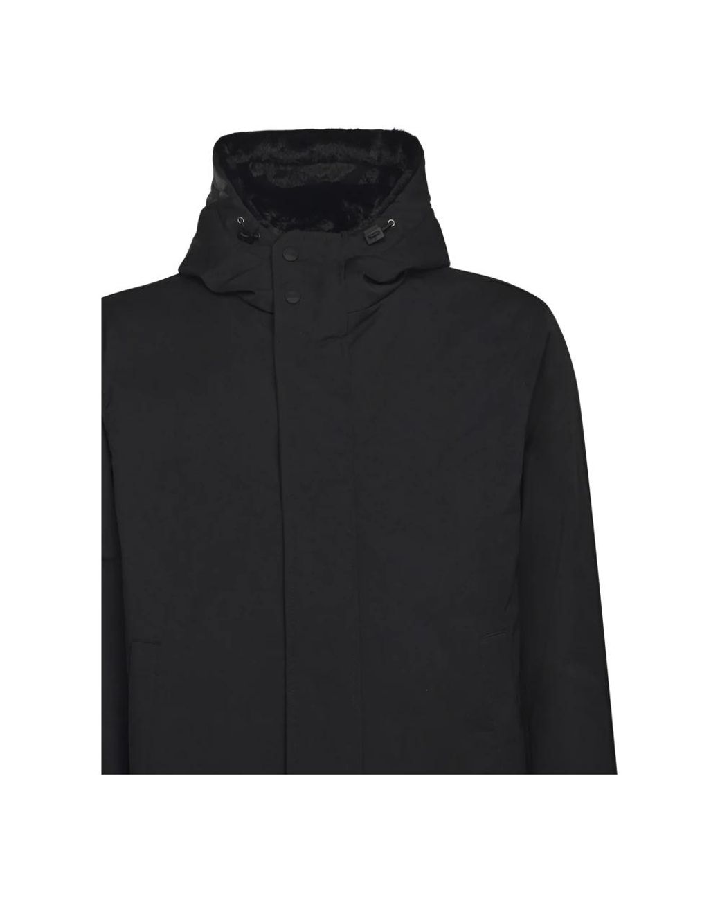 Herno Black Parkas for men