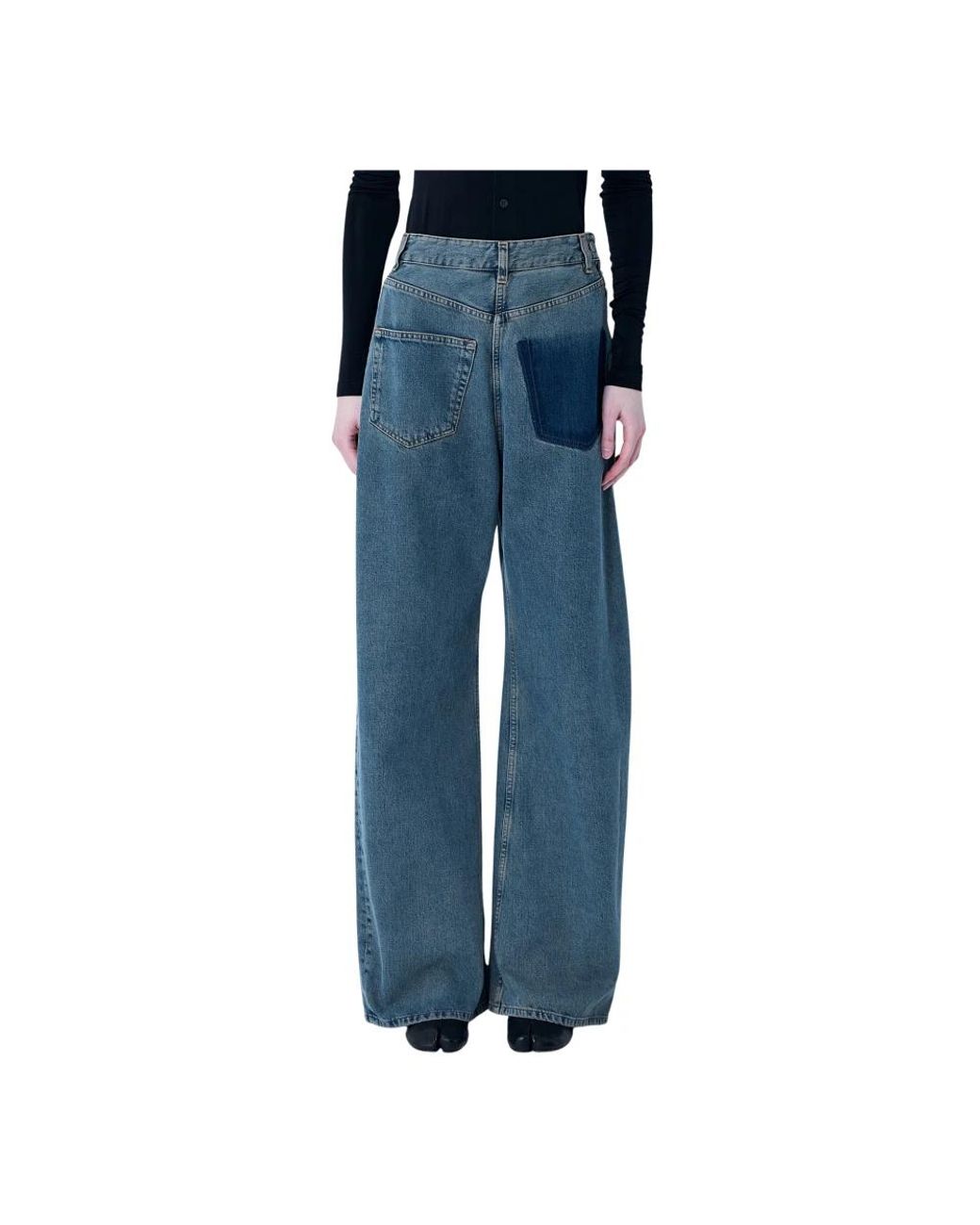 MM6 by Maison Margiela Blue Loose-Fit Jeans