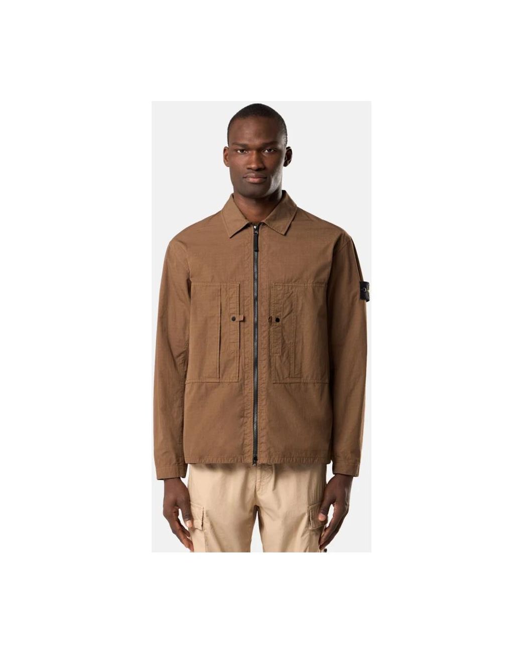 Light Jackets Stone Island de hombre de color Brown