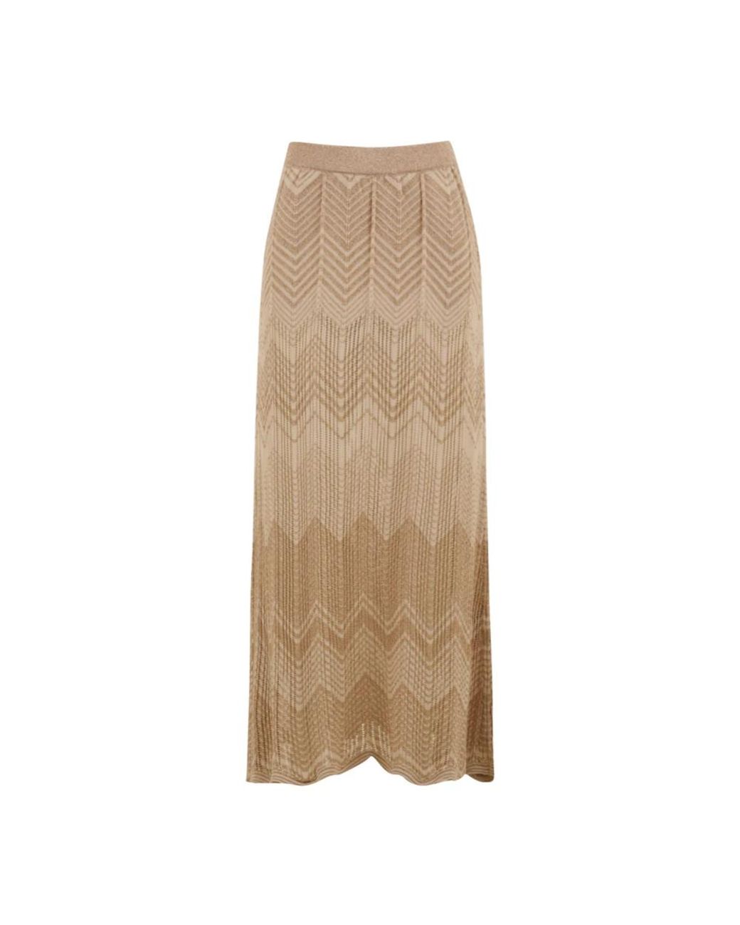 Akep Rokken ,Polyester Zig Zag Rok in het Natural
