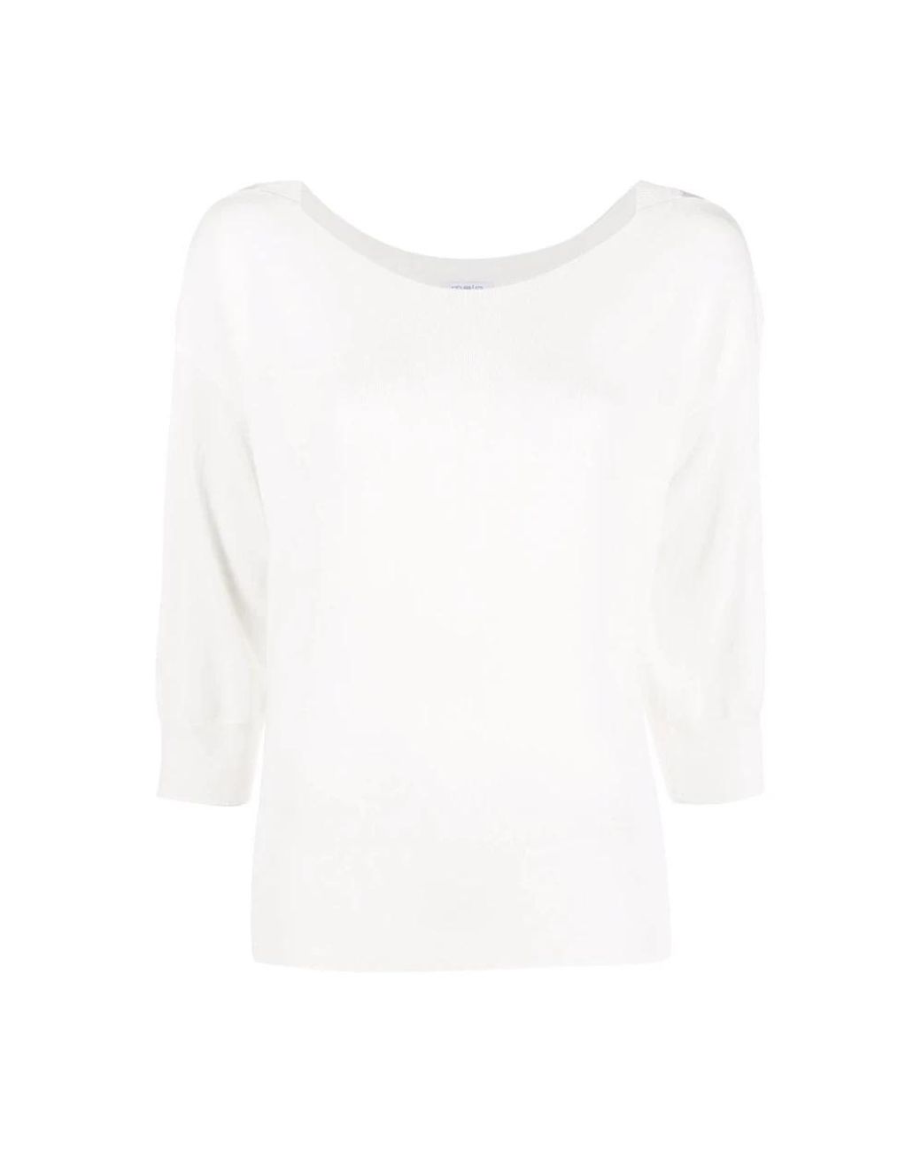 Malo White Round-Neck Knitwear