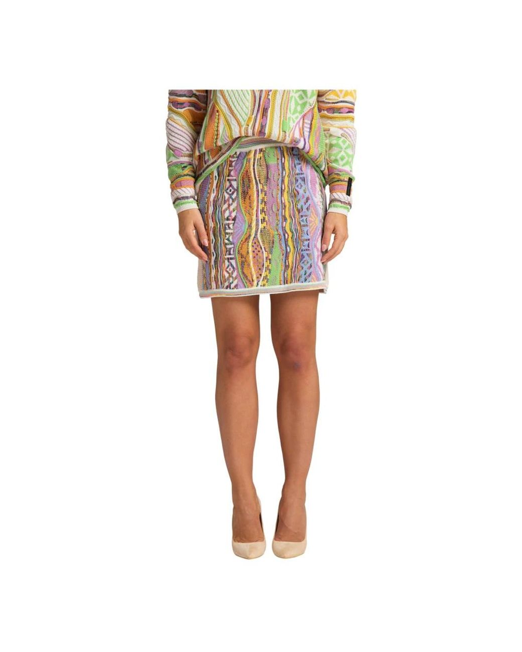 carlo colucci Multicolor Short Skirts