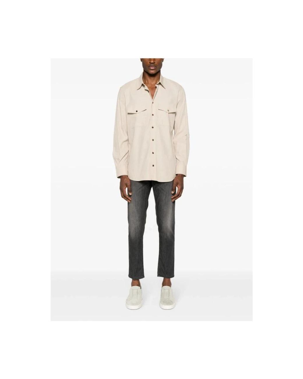 Incotex Gray Slim Fit Jeans for men