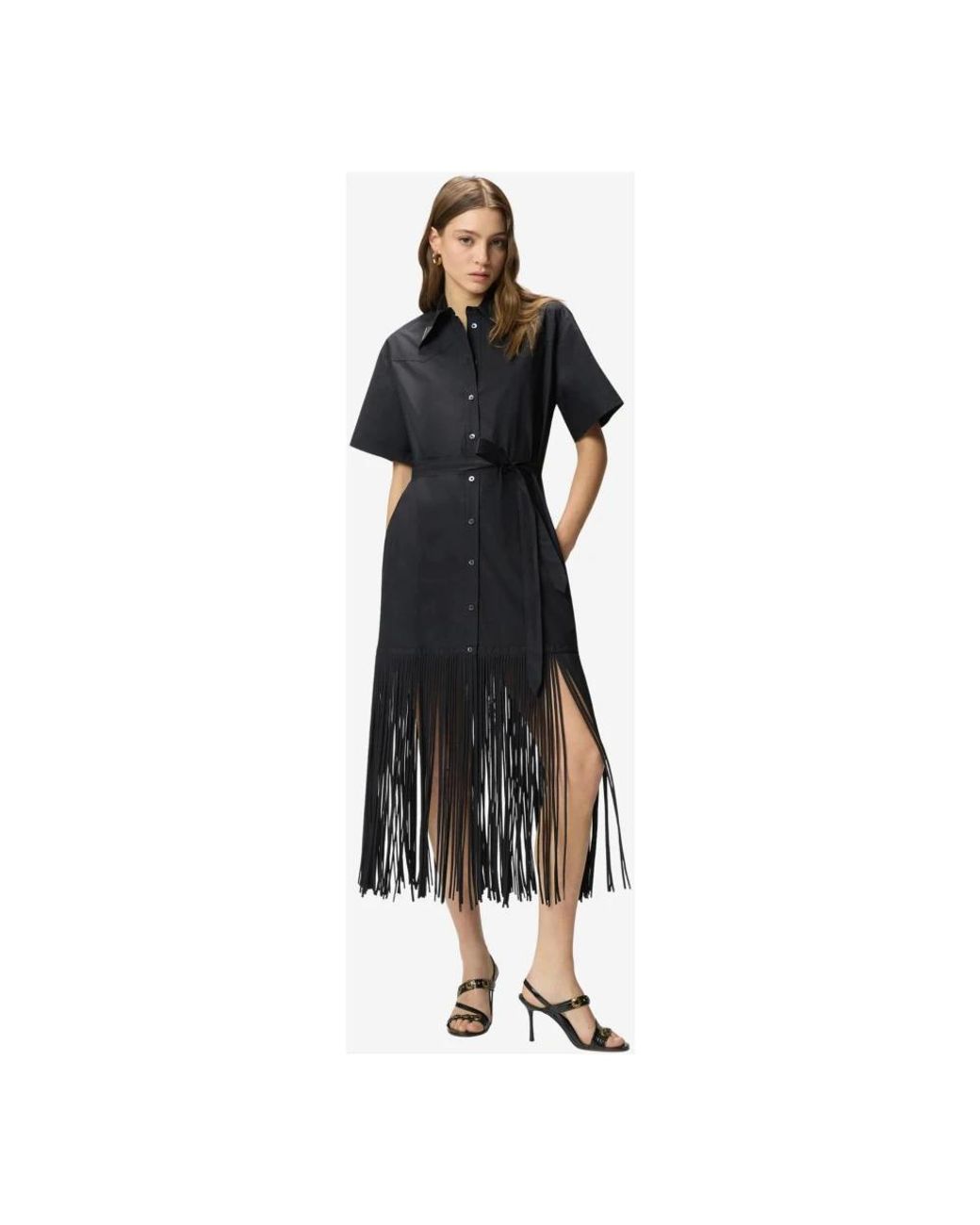 Pinko Black Shirt Dresses