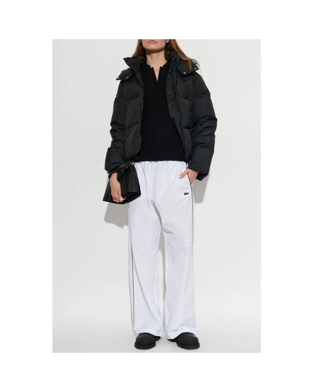 Winter Jackets Lacoste en coloris Black