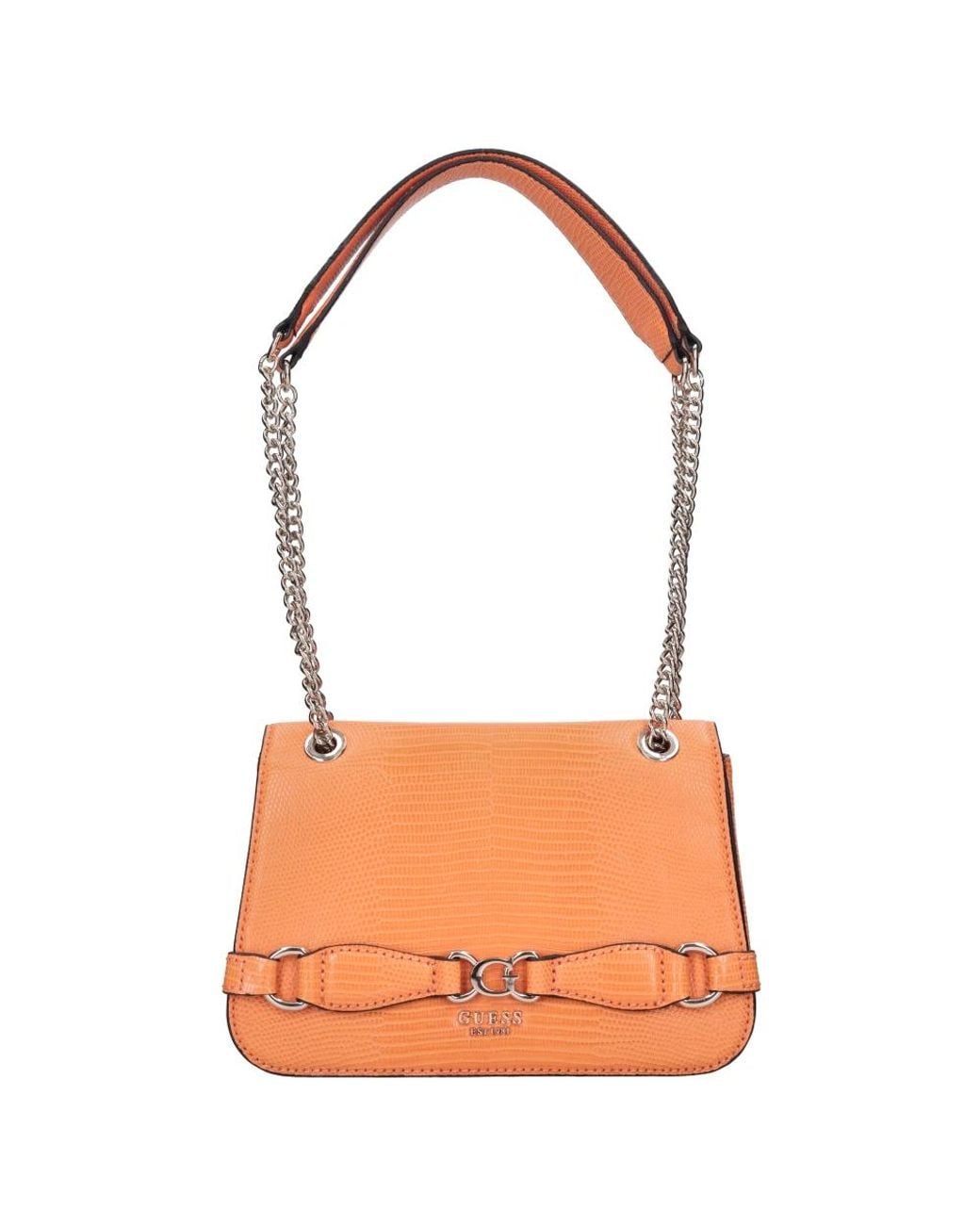 Guess Orange Shoulder Bags