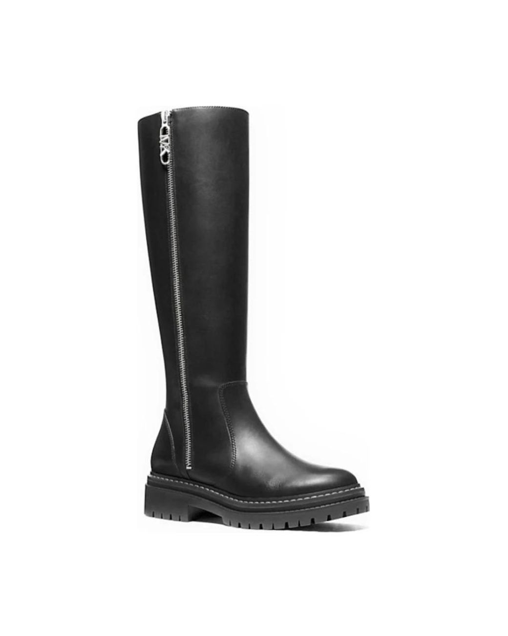 Michael Kors Black Michael Regan Leather Knee Boots