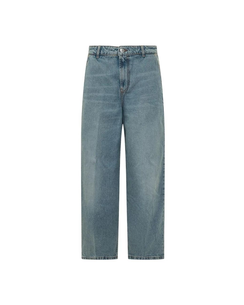 AMI Blue Wide Jeans