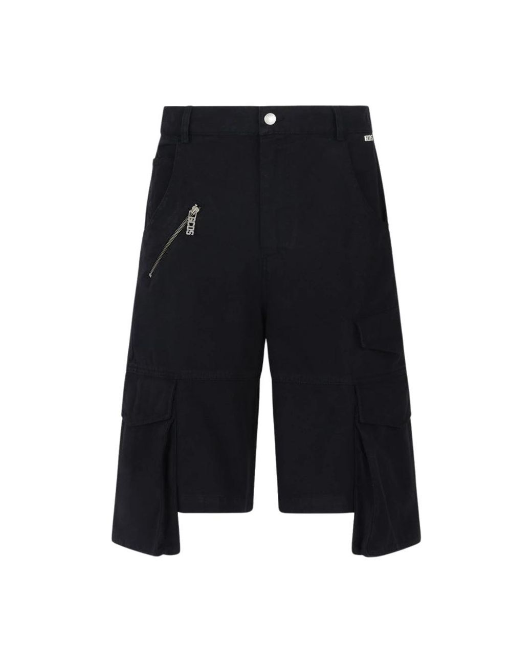 Gcds Black Denim Shorts for men