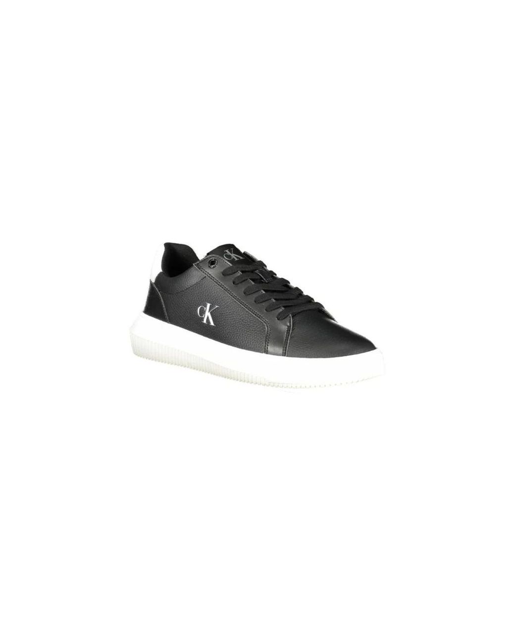 Calvin Klein Black Leather Sneaker for men