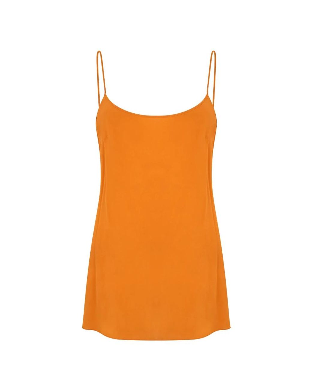 Alberta Ferretti Orange Sleeveless Tops