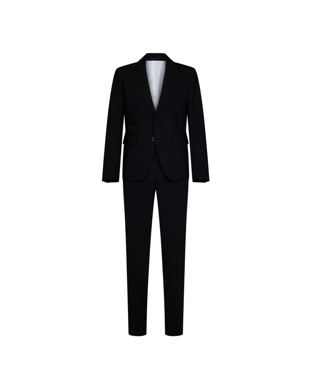 DSquared² Schwarzer einreihiger anzug in Black für Herren