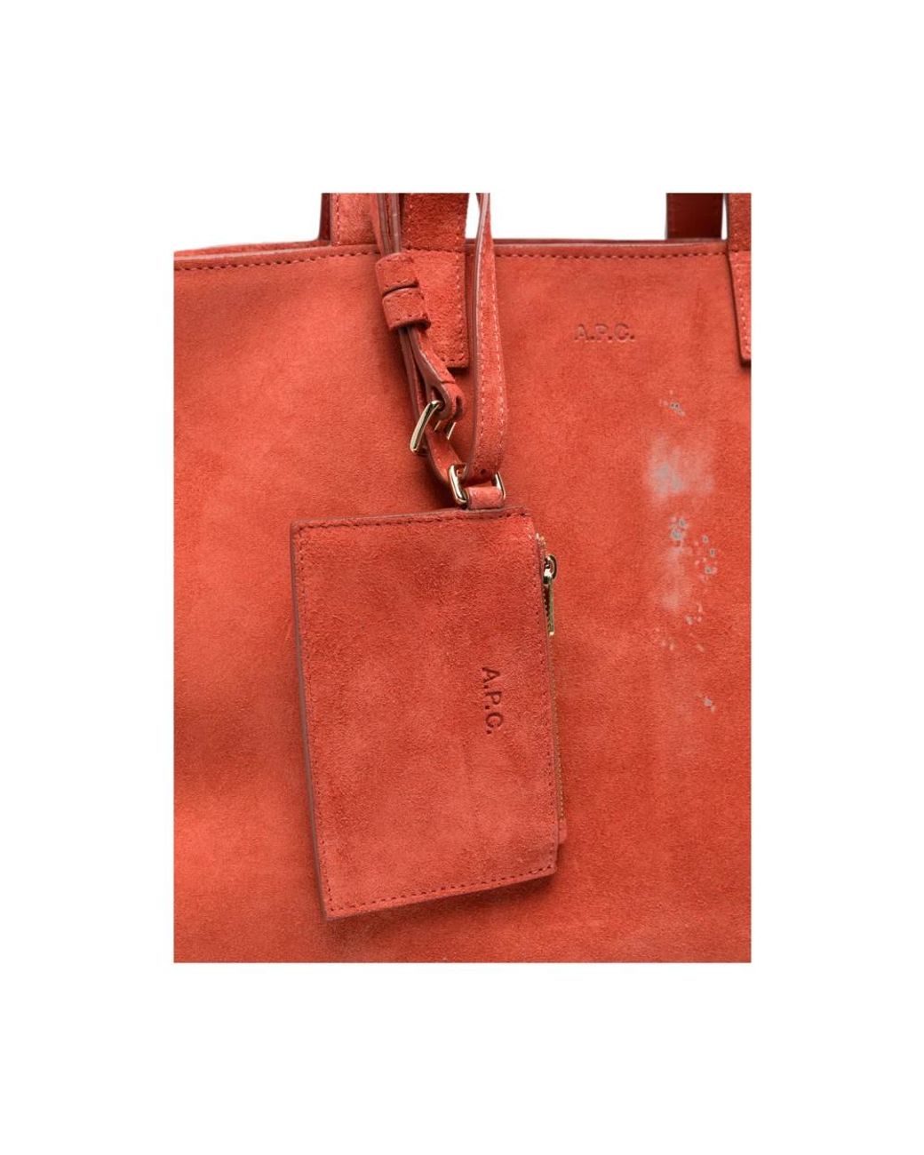 A.P.C. Red Shopping Bags