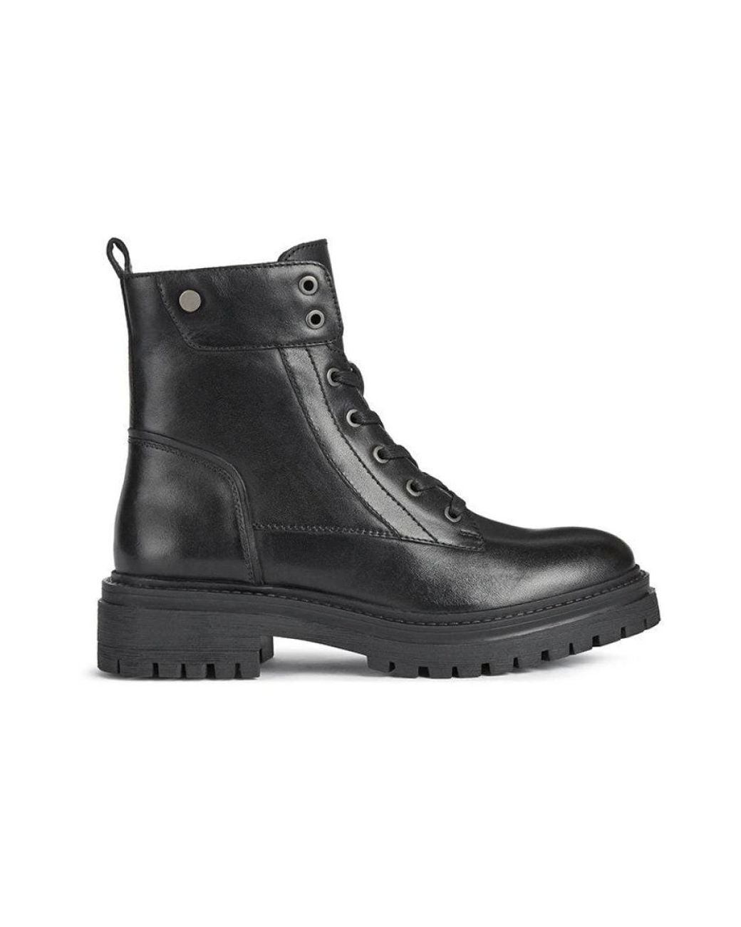 Geox Black Lace-Up Boots