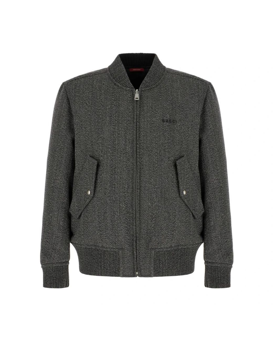 Gucci Gray Bomber Jackets for men