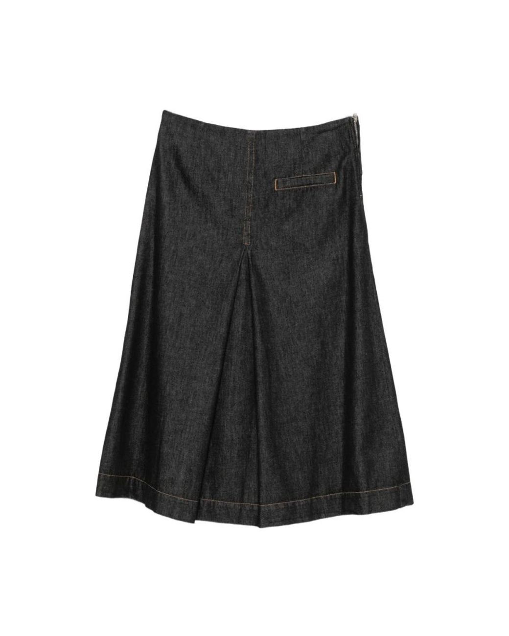 Semicouture Black Denim Skirts