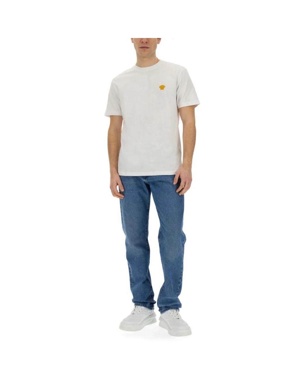 Versace Blue Straight Jeans for men
