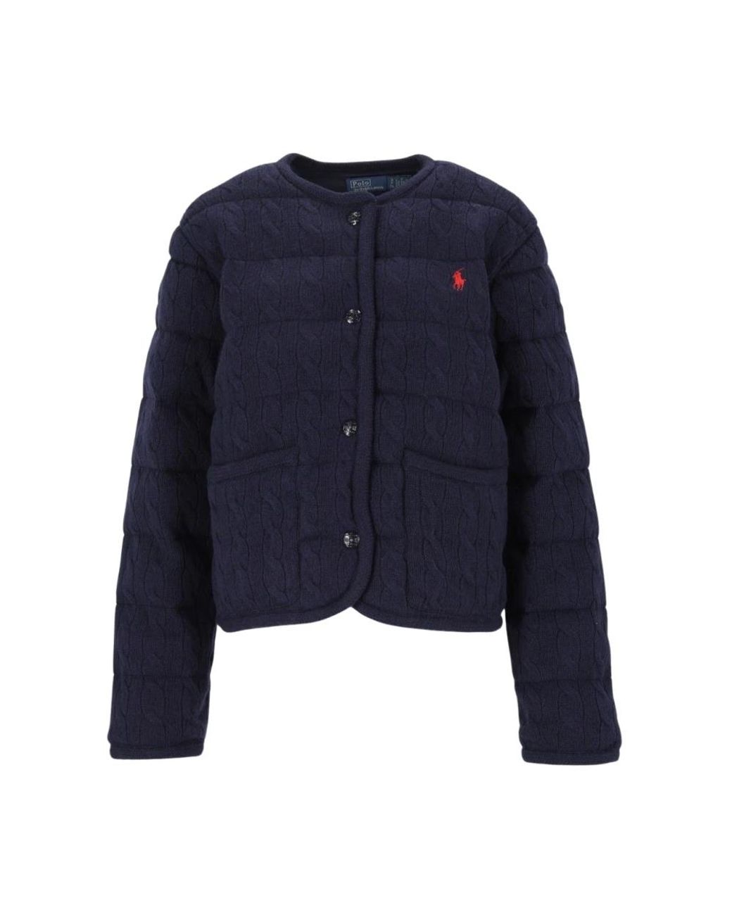 Polo Ralph Lauren Wool And Cashmere Button Jacket in het Blue