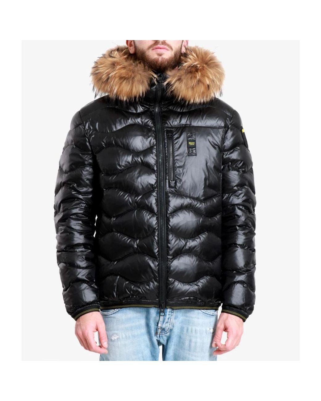 Blauer Black Down Jackets for men