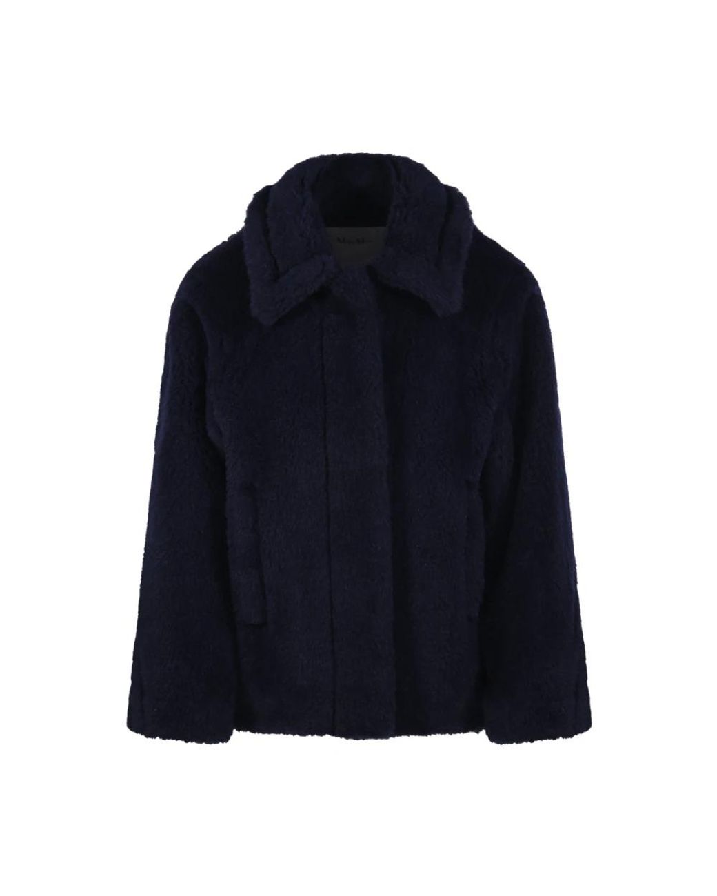 Max Mara Blue Faux Fur & Shearling Jackets