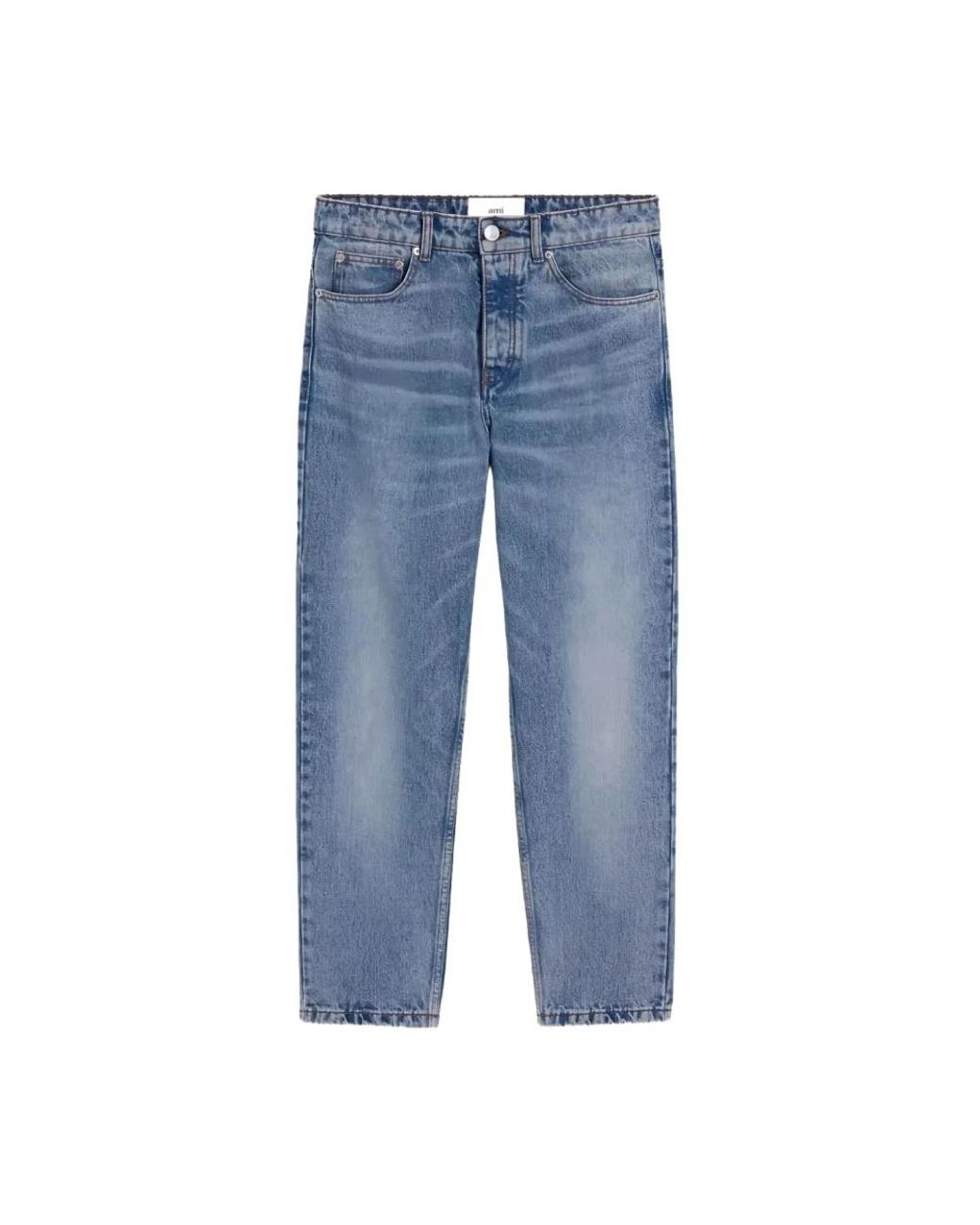 AMI Blue Straight Fit Jeans for men