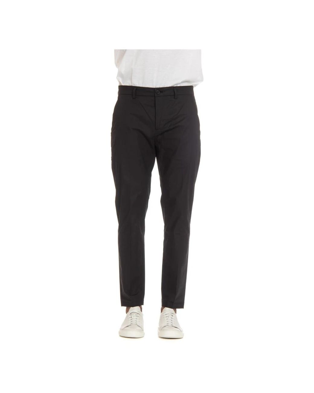 Department 5 Black Suit Trousers for men