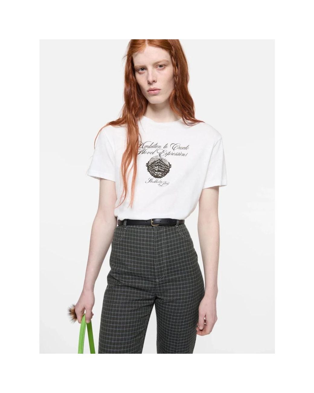 T-Shirts Acne de color White