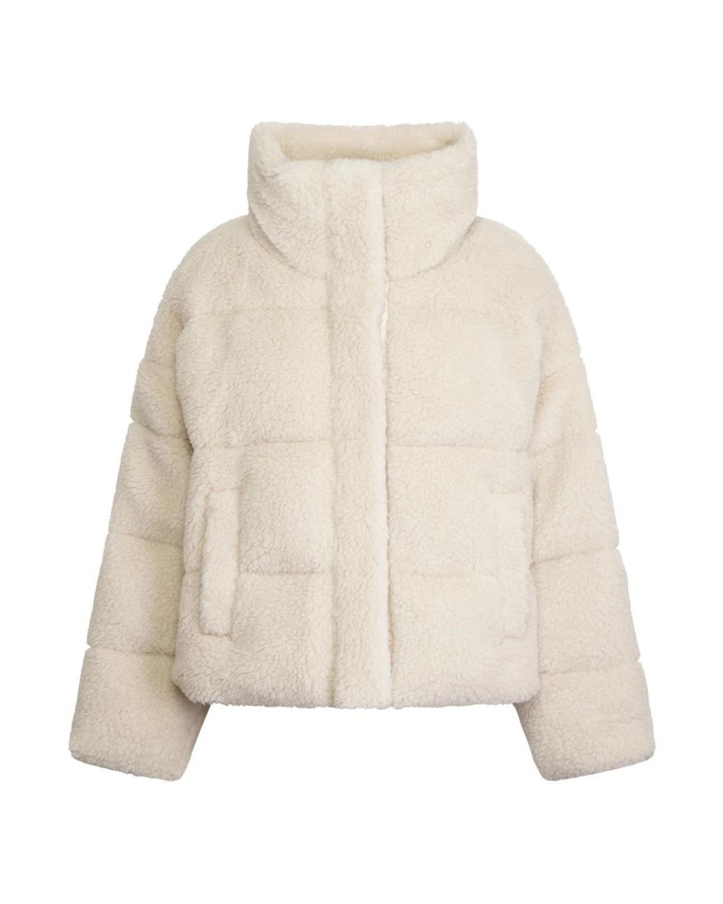 Max Mara Natural Faux Fur & Shearling Jackets