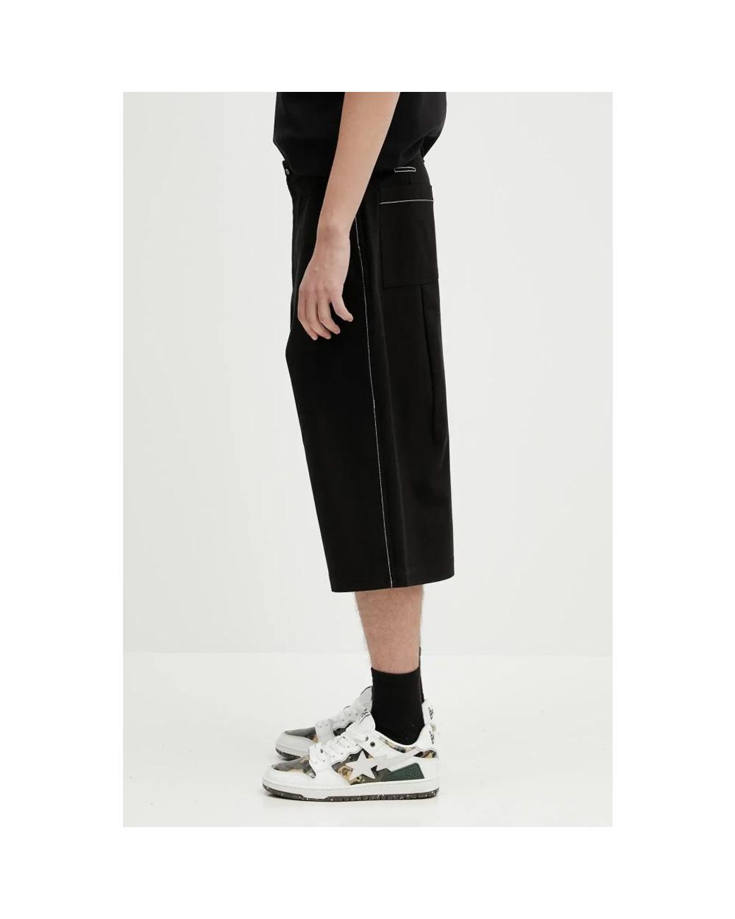 Long Shorts Adererror de hombre de color Black