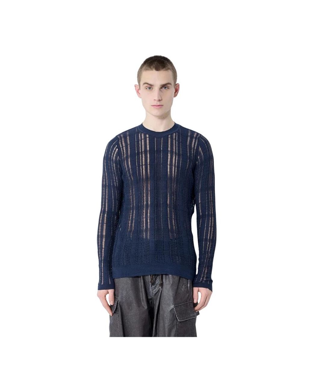 Our Legacy Blue Round-Neck Knitwear for men