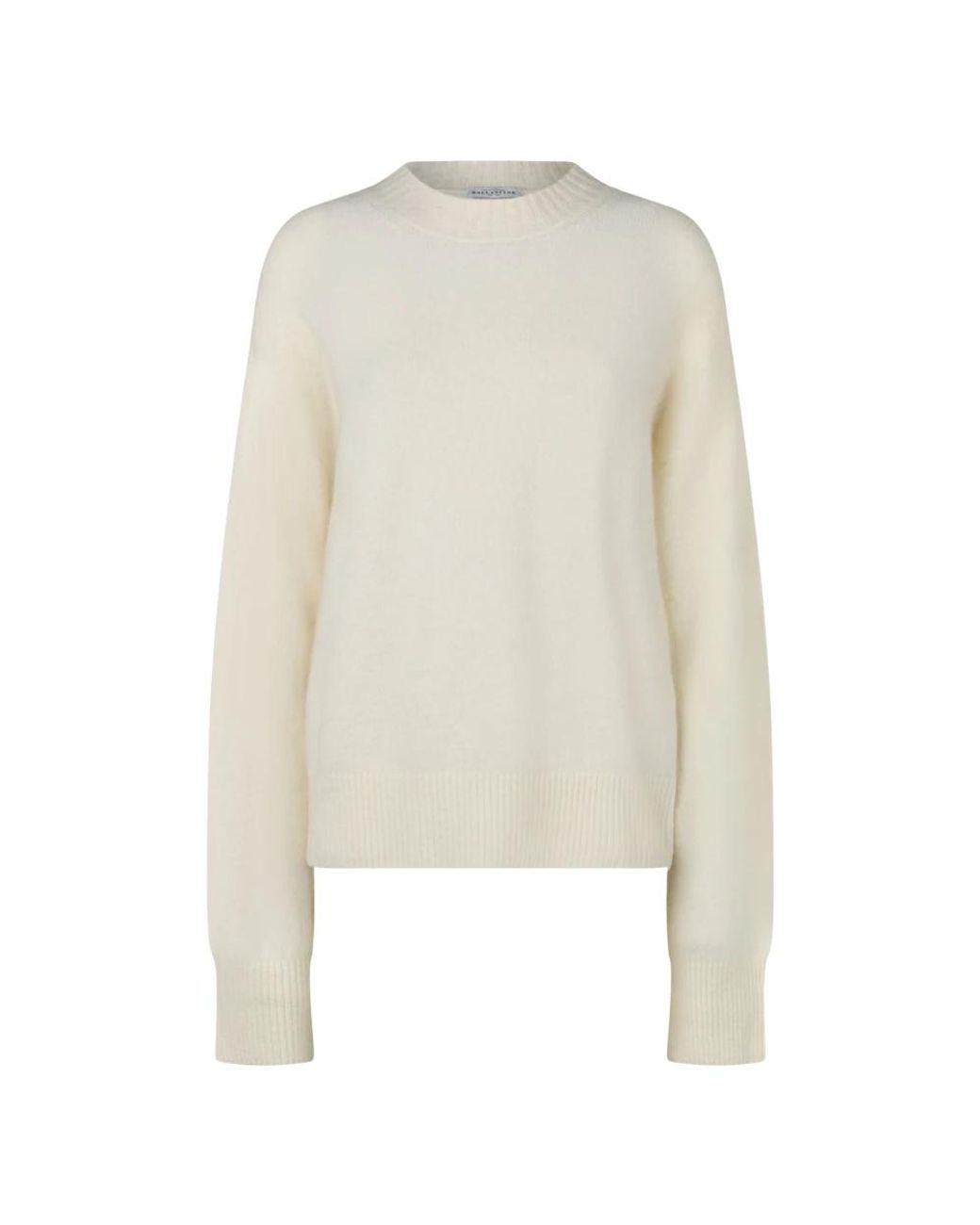 Ballantyne White Round-Neck Knitwear