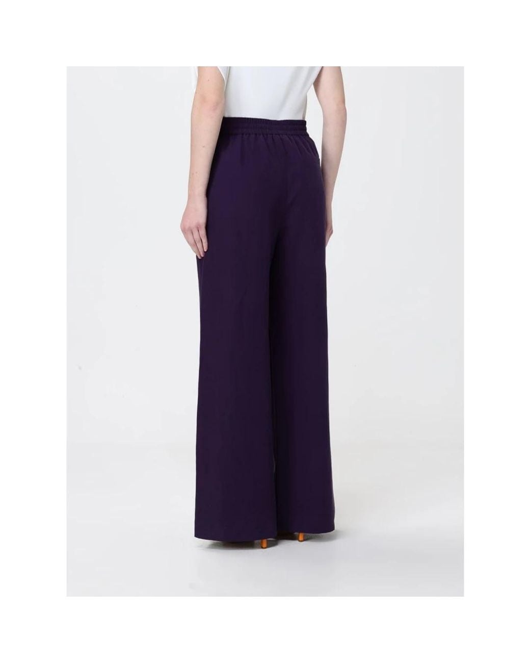 Liu Jo Purple Wide Trousers