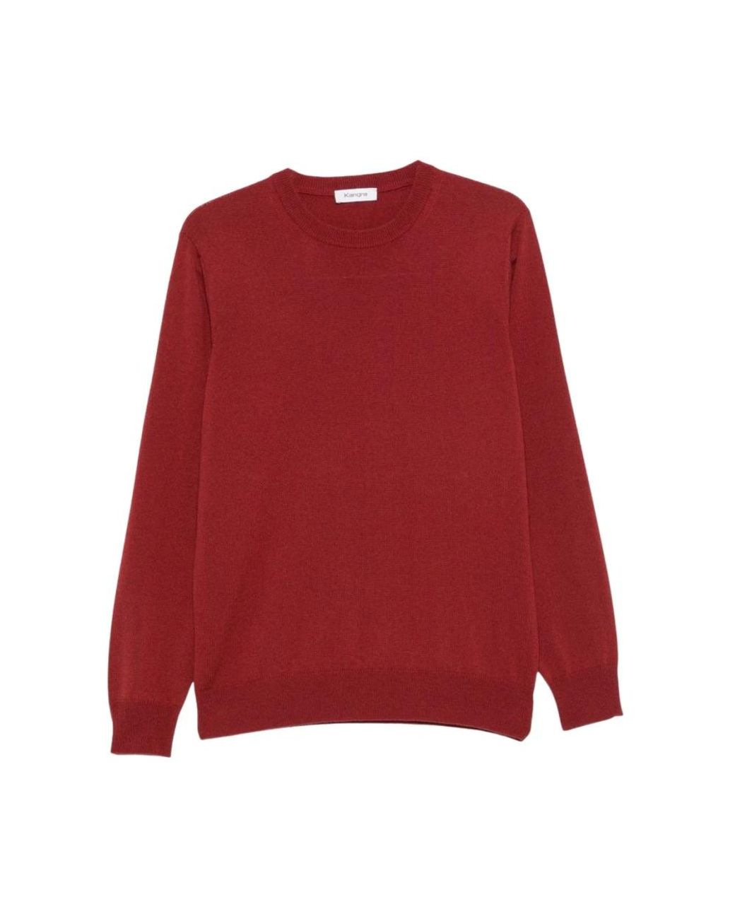 Kangra Red Round-Neck Knitwear for men