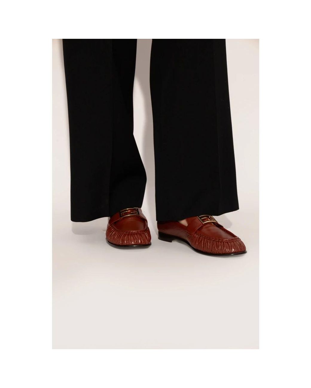 Fendi Red Loafers